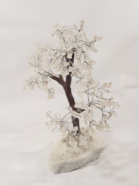 White Celestite Crystal Bonsai Tree