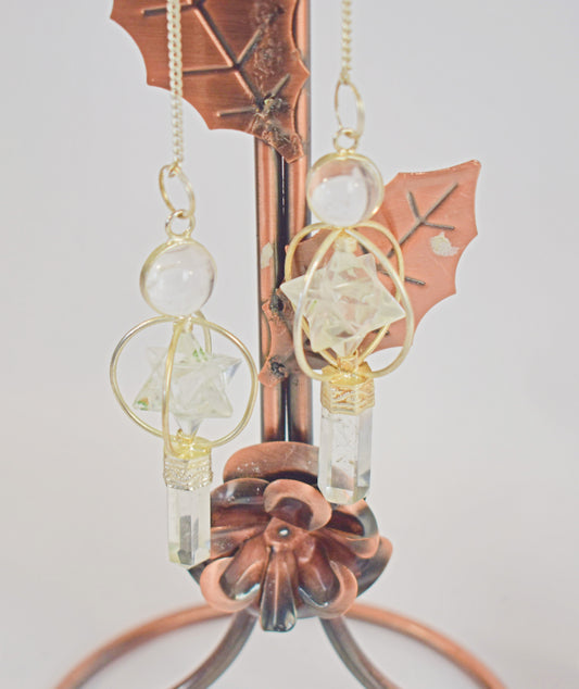 Clear Quarts Pendulum with crystal point