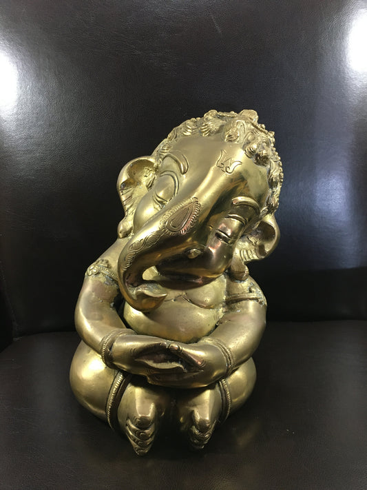 Medium Brass Ganesh