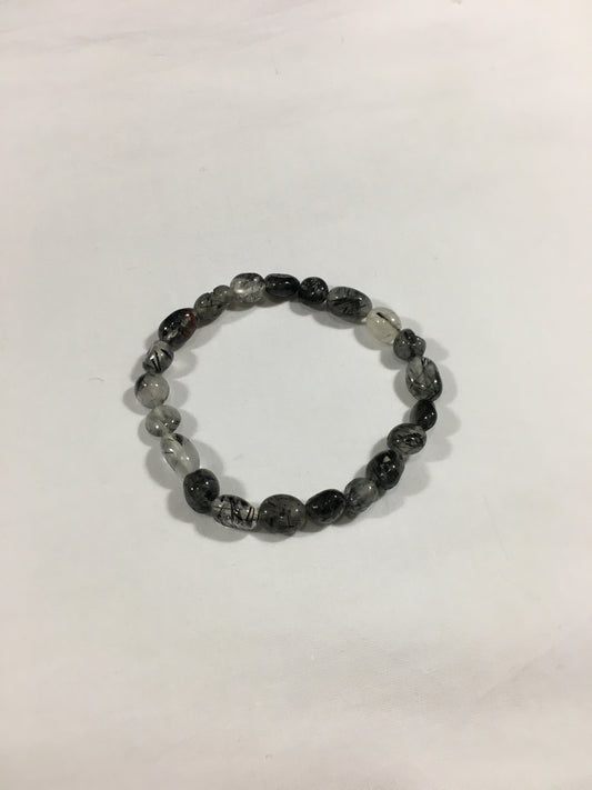 Crystal Bracelet - Black Rutilated Quartz bracelet