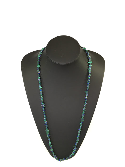 Endless Beaded Necklace - Nec Lapis/Malach Chips Endless Necklace